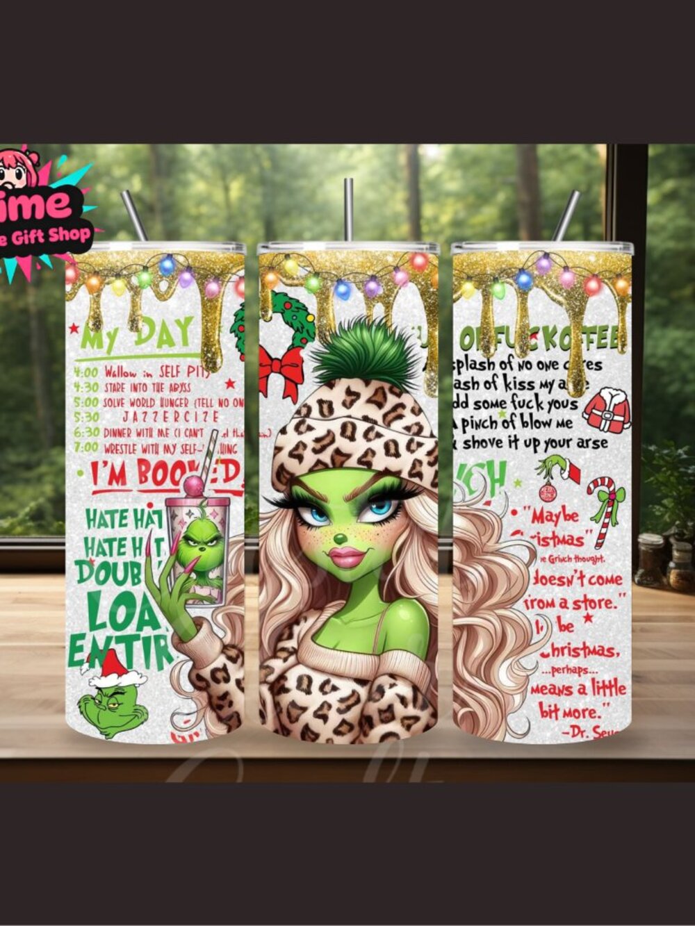 Grinch 20oz Stainless Steel Tumbler